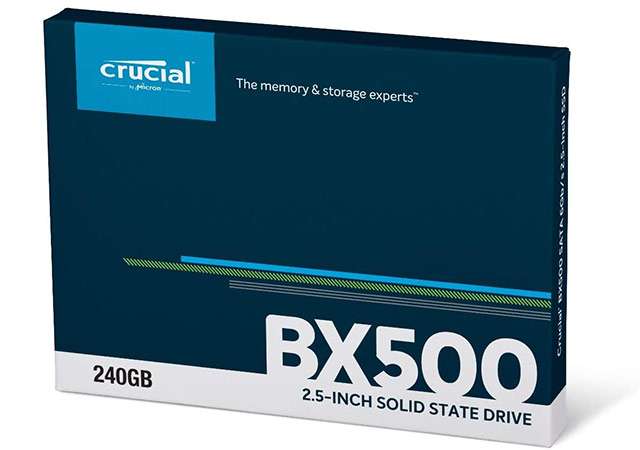 La SSD da 240 GB della linea Crucial BX500