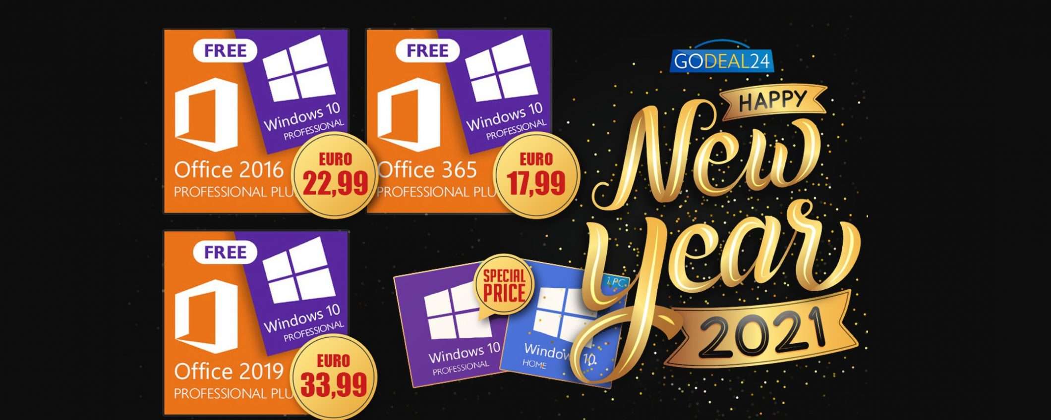 Windows 10 gratis con Office: gli sconti GoDeal24