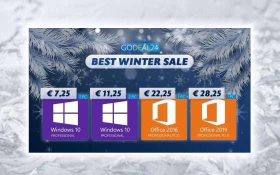 Giorni freddi, cuori caldi: Windows 10 Pro a soli 7€