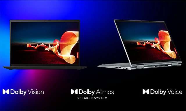 I laptop ThinkPad X1 Carbon e X1 Yoga di Lenovo con la tecnologia Dolby Voice for PC