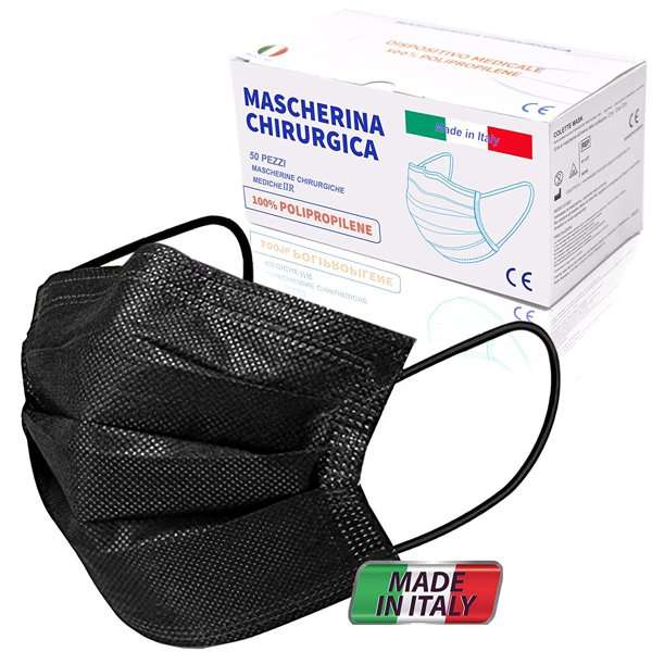 Mascherine nere Mascherine chirurgiche nere