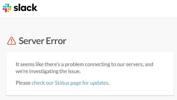 Il down di Slack interessa anche la homepage del sito ufficiale