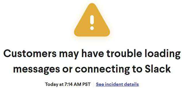 Slack: problemi nella consegna dei messaggi