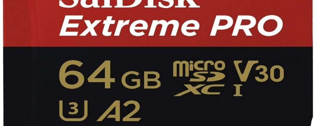 SanDisk Extreme Pro da 64GB sconto del 51, solo 20€