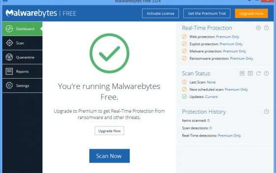 Malwarebytes free