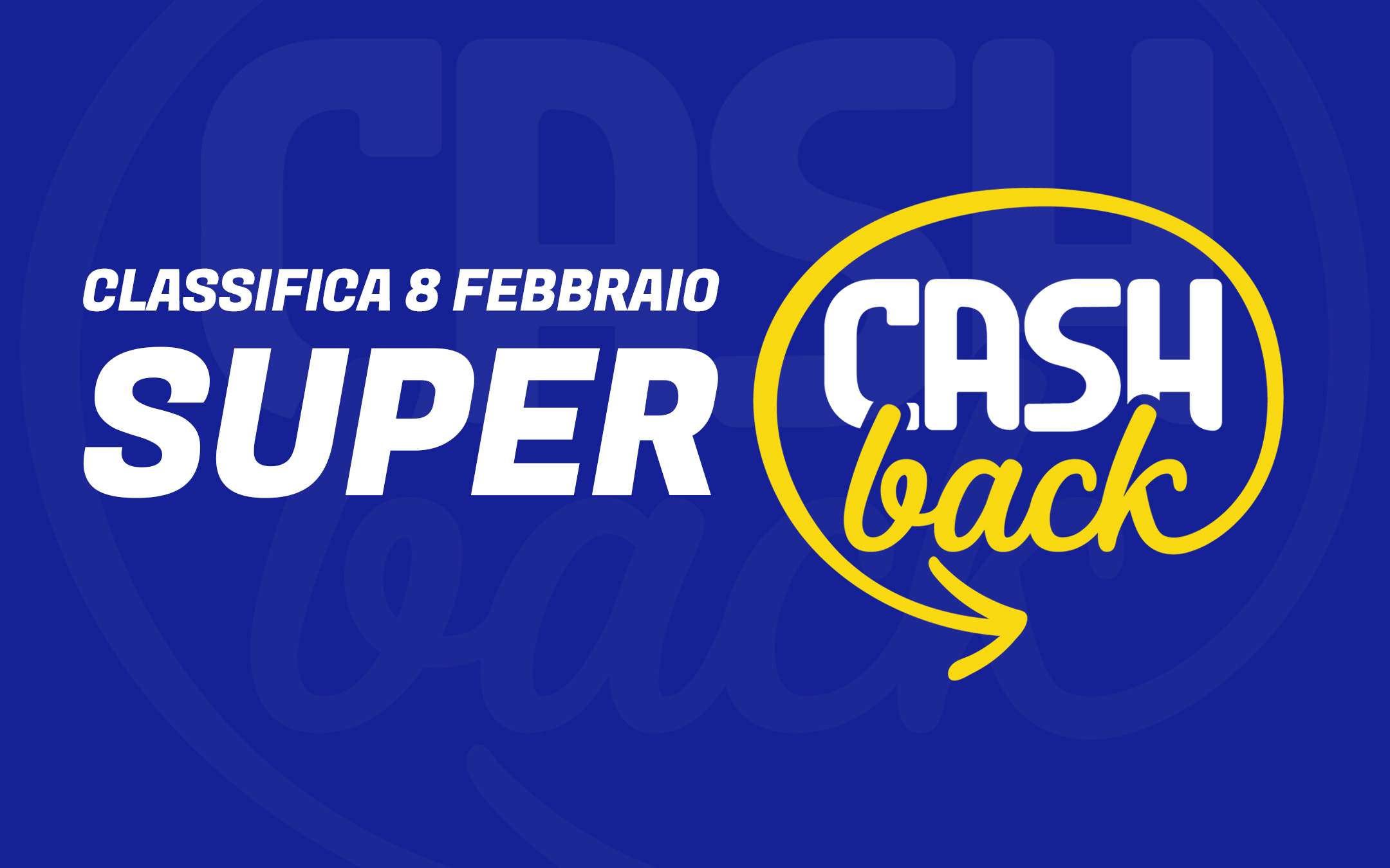 Super Cashback: transaction ranking, February 8th Super Cashback: transaction ranking, February 8th