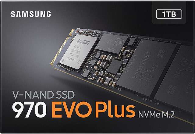 La SSD di Samsung della serie 970 EVO Plus da 1 TB