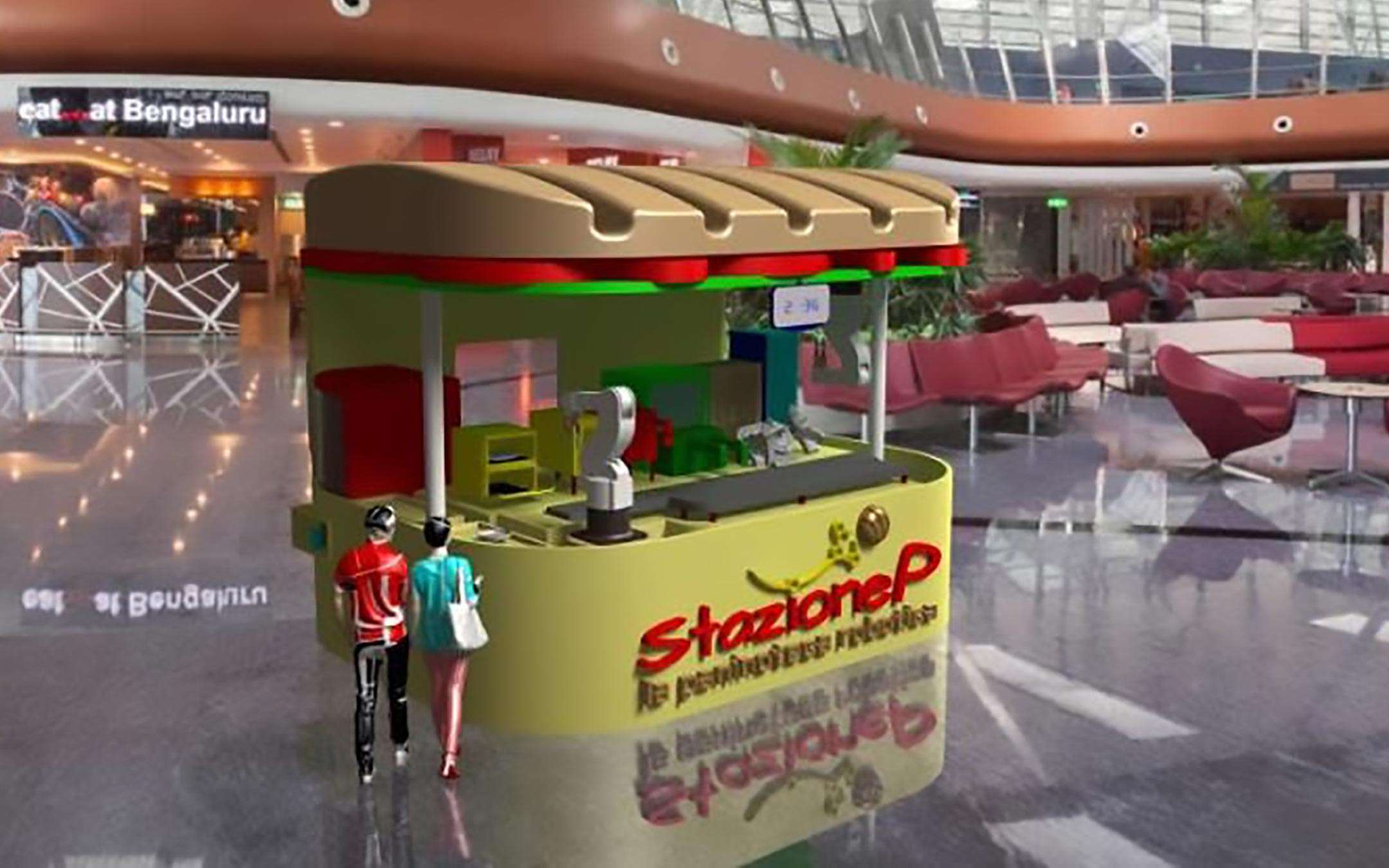 StazioneP: the robotic sandwich shop Made in Italy