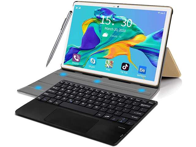 Tablet Android con tastiera e pennino