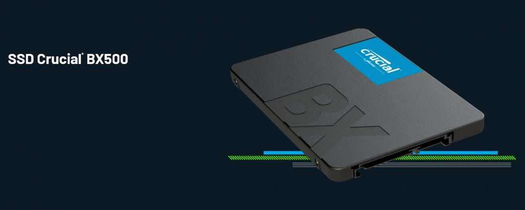 Crucial SSD SATA e M.2 in offerta su Amazon