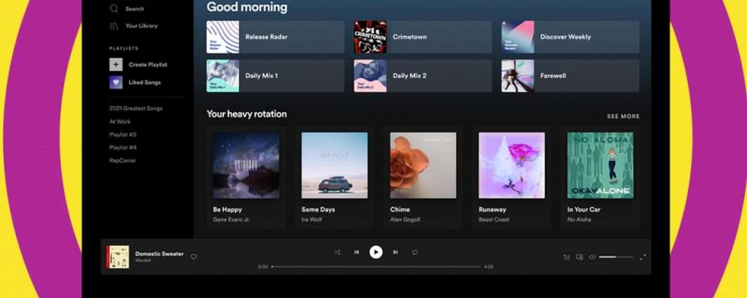Spotify, nuova interfaccia desktop e web
