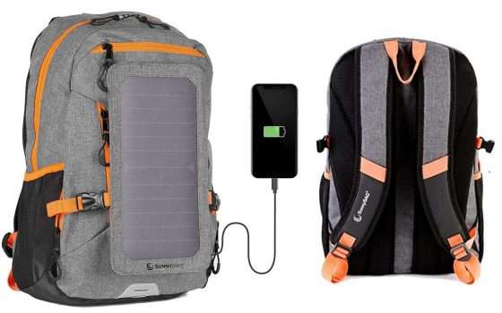 Zaino con pannello solare integrato in offerta