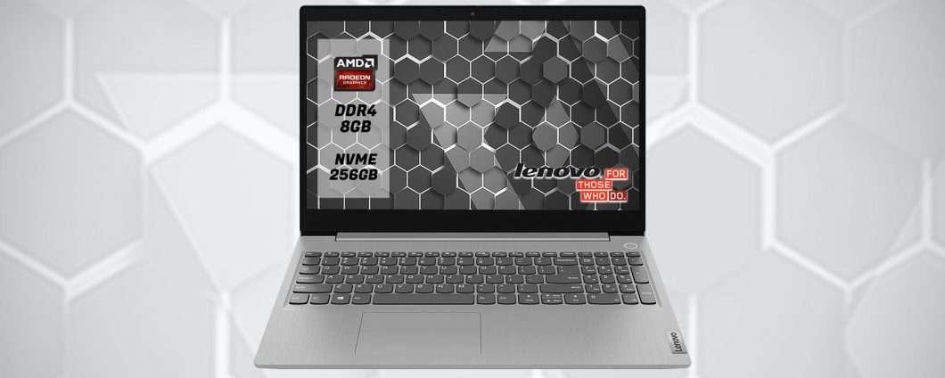 Lenovo V15: laptop per DaD e lavoro a 419 euro