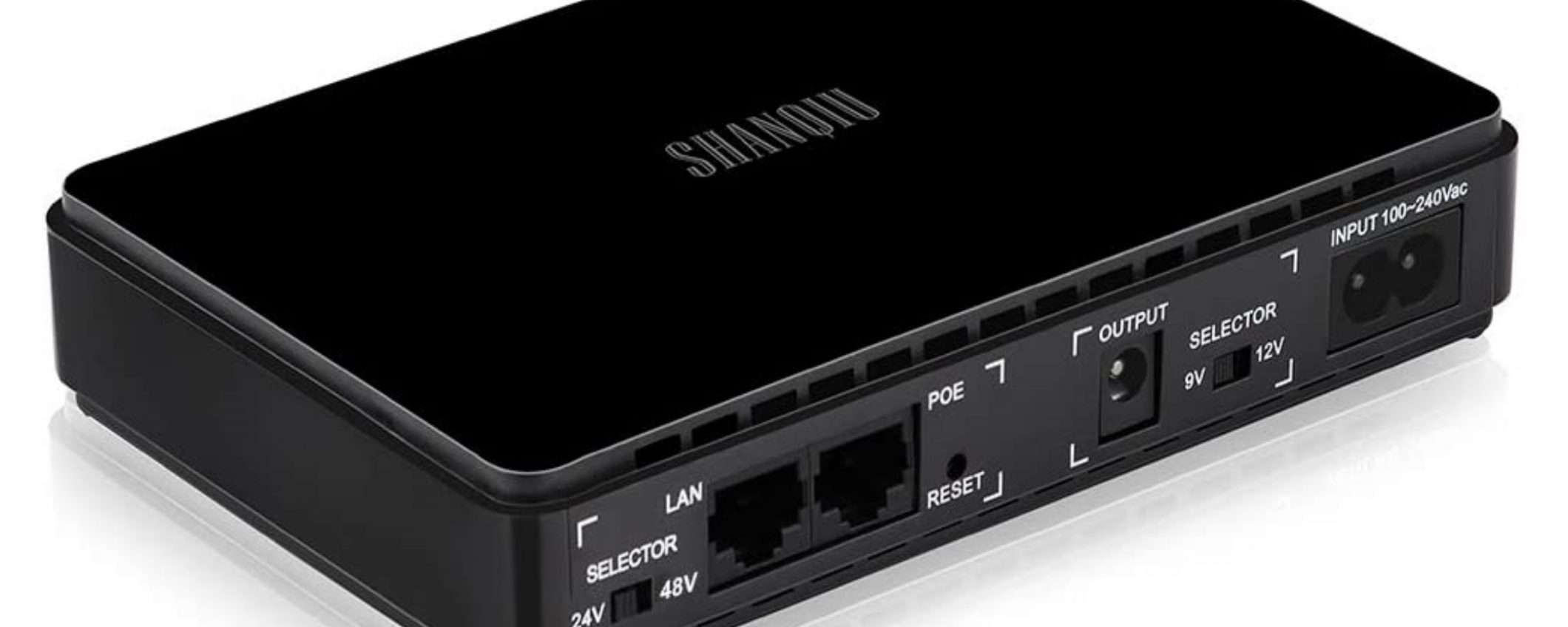 Mini UPS da 48V con USB e RJ45 POE in offerta