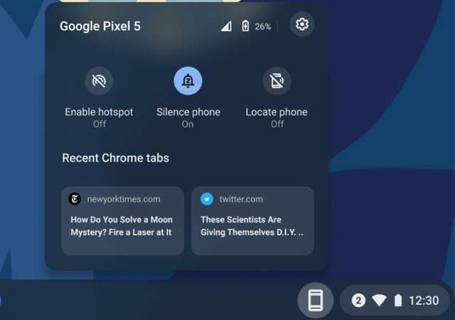 Chrome OS: la funzionalità Phone Hub che mette in comunicazione il Chromebook e lo smartphone Android