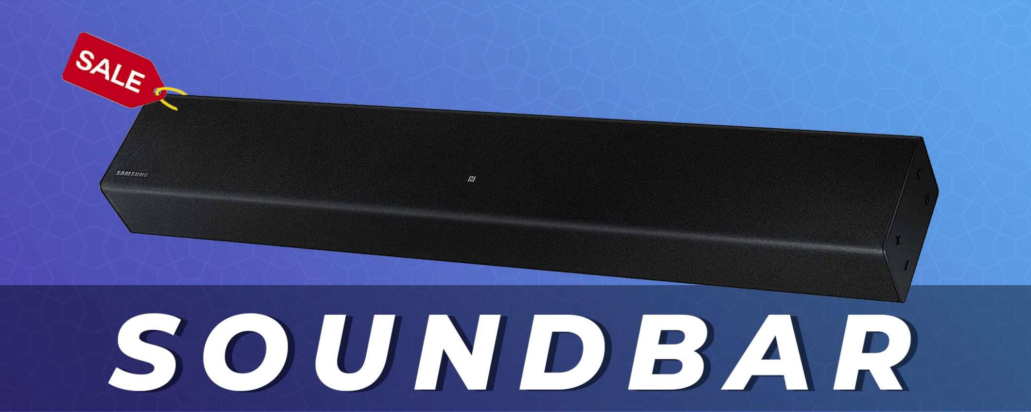 Soundbar Samsung da 40W in super offerta su Amazon (-40%)