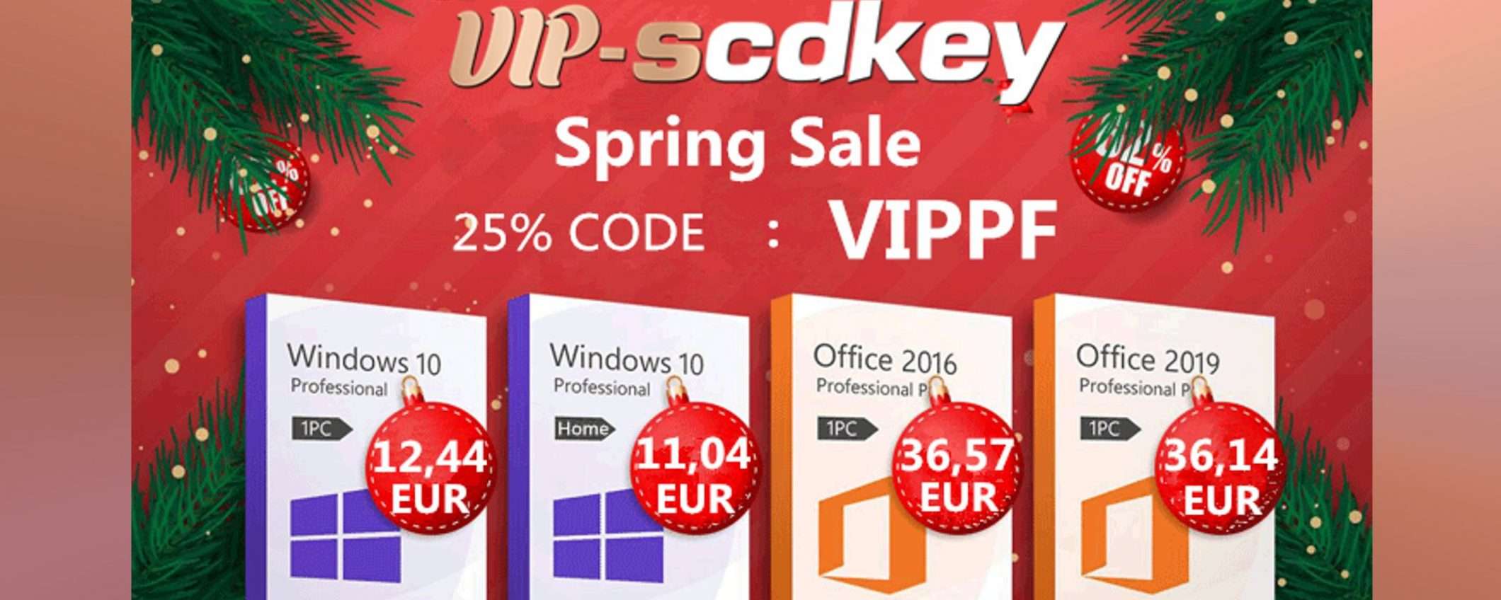 VIP-SCDKey, sconti invernali: Windows 10 Pro OEM solo 12€