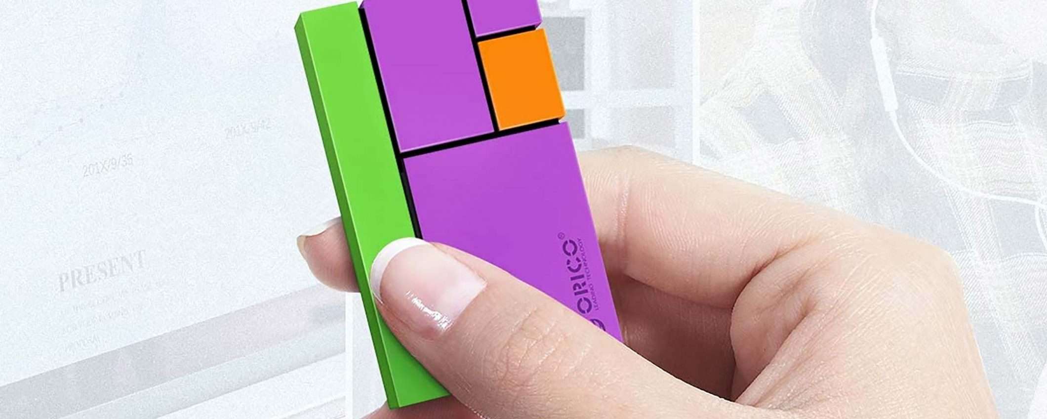 La SSD portatile che sembra Tetris (offerta Amazon)