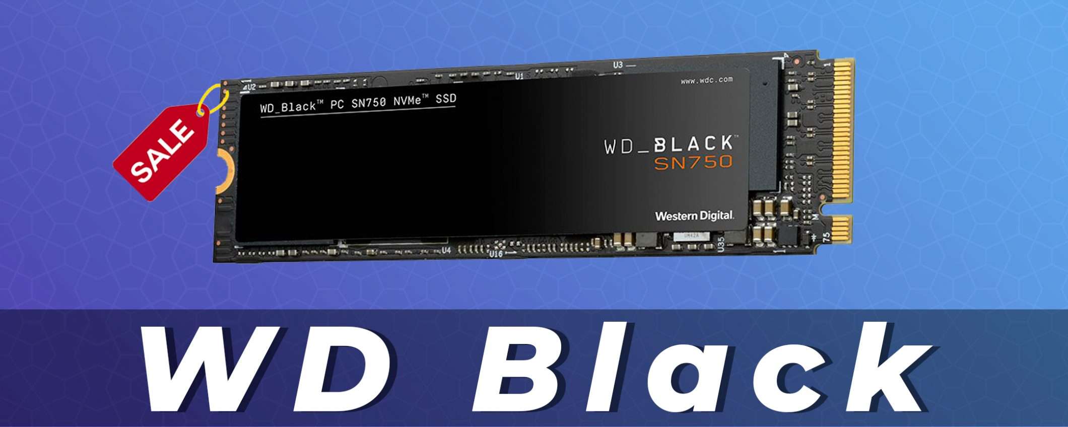 SSD NVME: WD Black da 500GB in offerta a metà prezzo (-55%)