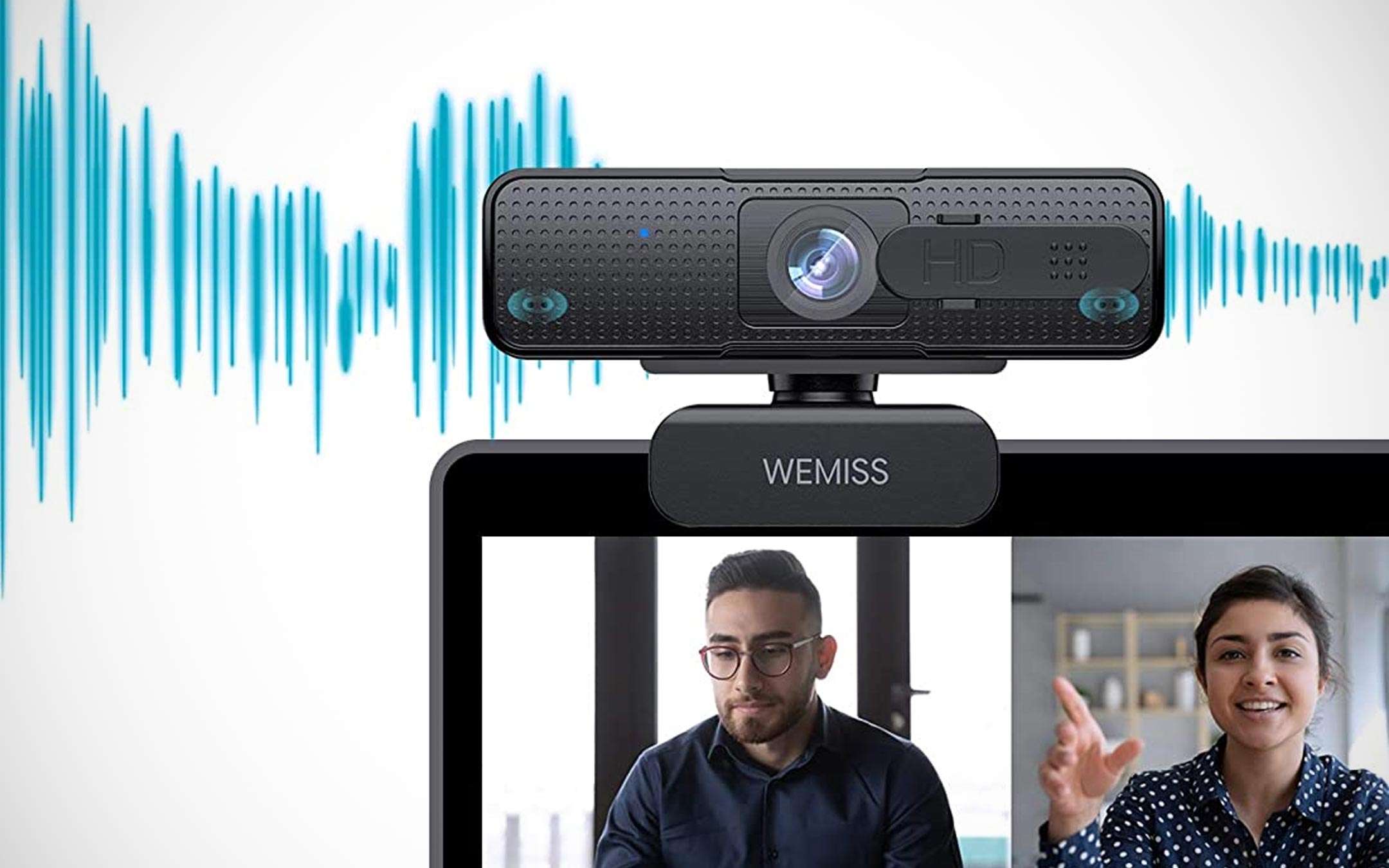 1080p webcam for smart working and DaD on offer