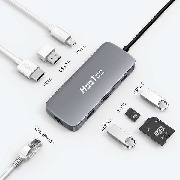 HUB USB Type-C HooToo 8 in 1 - 2