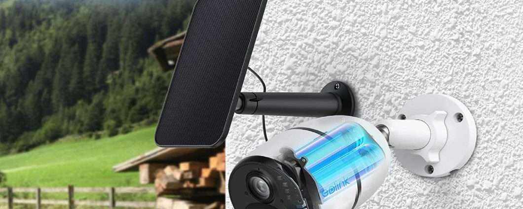 Videocamera di sorveglianza con pannello solare al prezzo minimo storico!