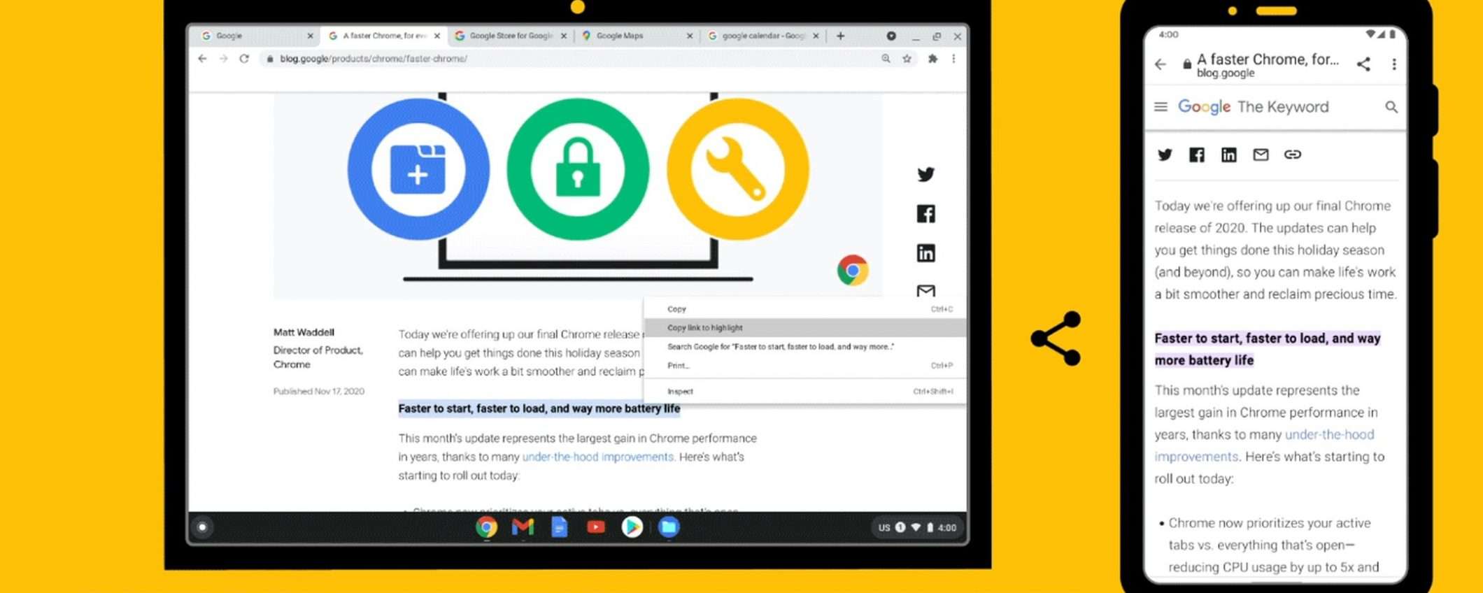Google Chrome: novità per la produttività