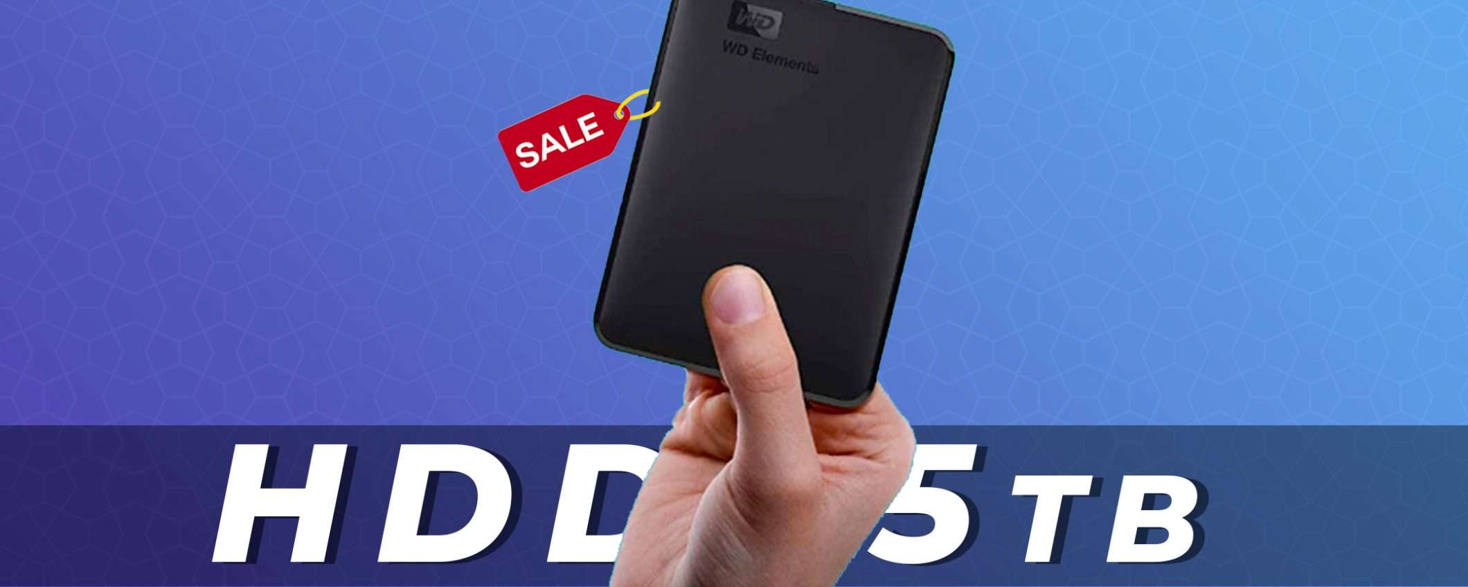 WD Elements: HDD portatile da 5TB a 106€ (-38%) | Offerte Amazon