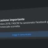 Cosa significa il messaggio di Facebook sull'AGCM?