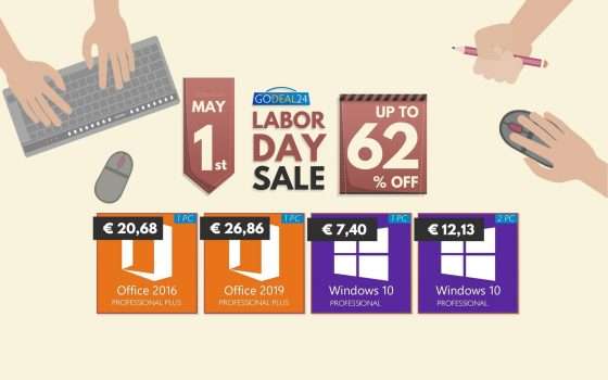 6€ licenza Microsoft Windows 10 a vita, Office a soli 20€