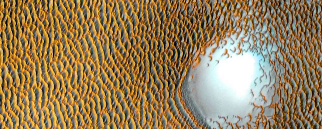 Le dune blu di Marte per celebrare Odyssey
