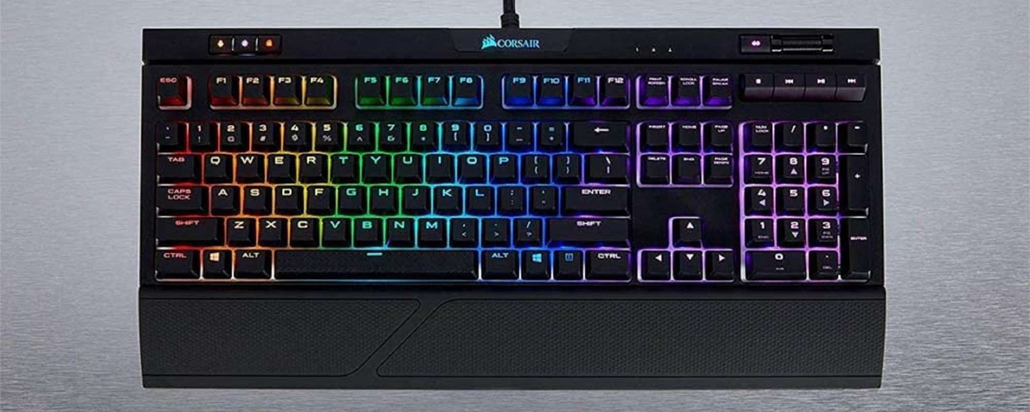 Tastiera Corsair Strafe RGB MK.2: risparmio di 37€ su Amazon!