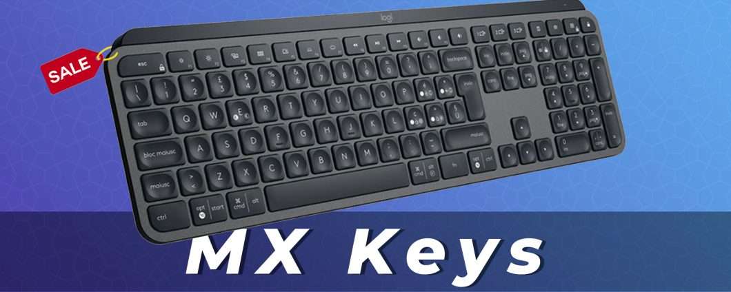 Logitech MX Keys: tastiera wireless in offerta su Amazon (-26%)