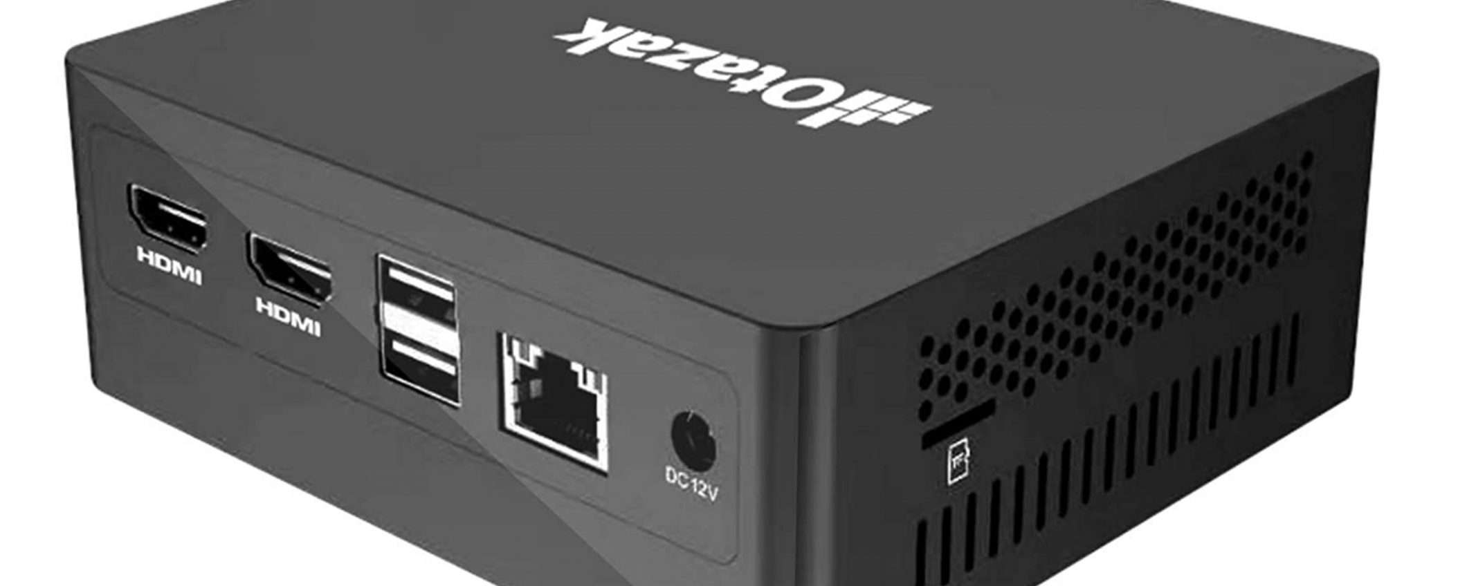 Mini PC Ubuntu Intel 8/128GB triplo disco in offerta