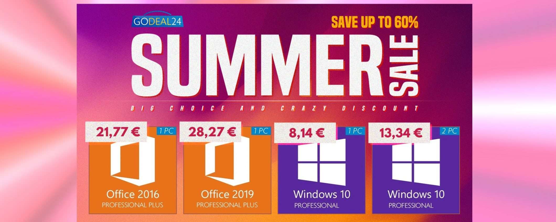 Licenza a vita Microsoft Windows 10 a 6€ e Office solo 15€