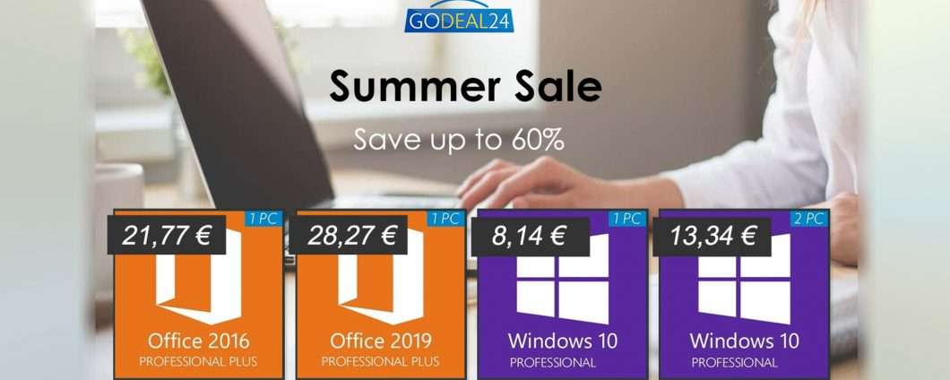 Licenza a vita Windows 10 a 6€, Office solo 15€