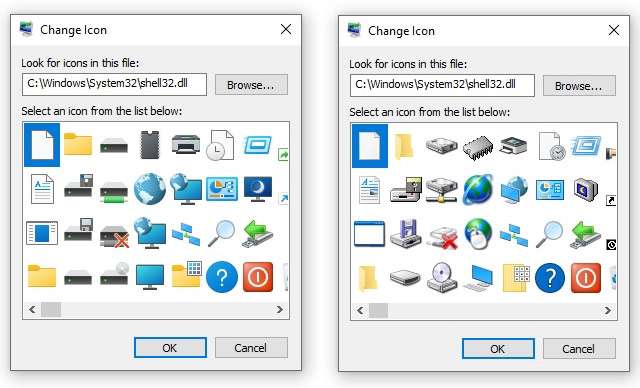 Le nuove icone di Windows 10 introdotte con il restyling Sun Valley, che sostituiranno quelle presenti fin da Windows 95