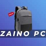 Zaino per PC: tessuto impermeabile e porta USB in offerta (-40%)