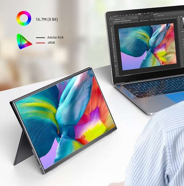 Monitor Portatile Eviciv FHD IPS 8bit - 1