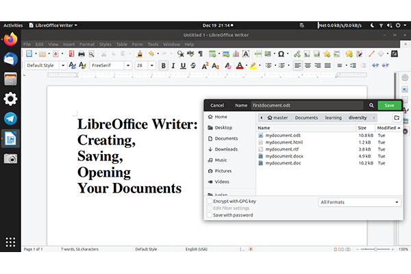 LibreOffice screenshot