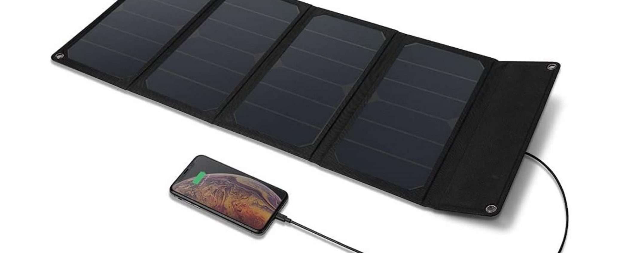 Caricabatteria 100% solare con ricarica veloce