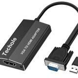 Adattatore VGA to HDMI 3 in 1 in offerta su Amazon