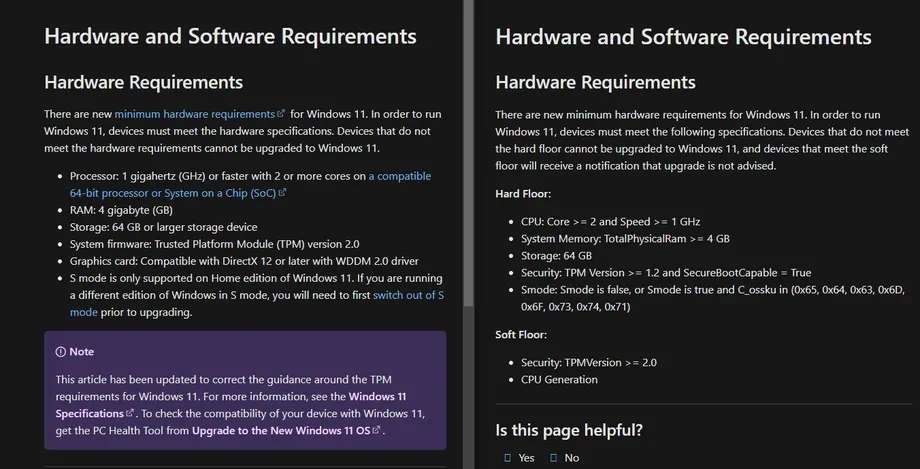 Windows 11 - Requisitos de hardware