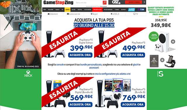 PS5 Drop da GameStop