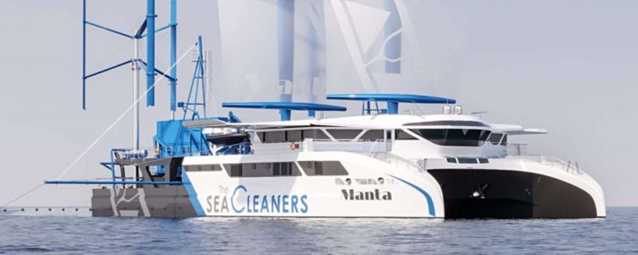 The Manta, la nave high tech che ripulisce i mari