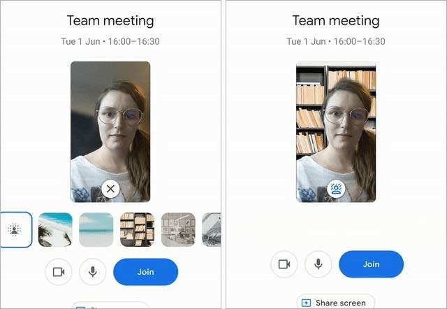 Google Meet: sfocare o personalizzare lo sfondo su Android