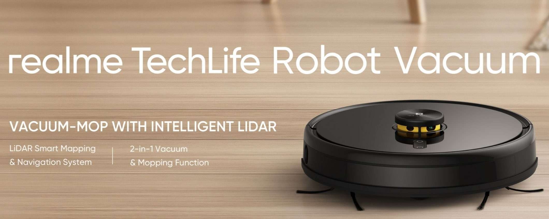 Il primo robot aspirapolvere di Realme è in offerta lancio