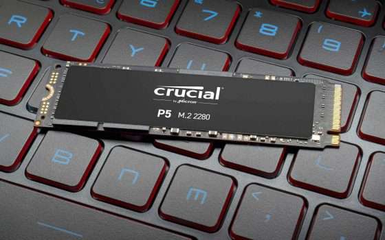 SSD PCIe Crucial P5 da 1 TB a un prezzo mai visto!
