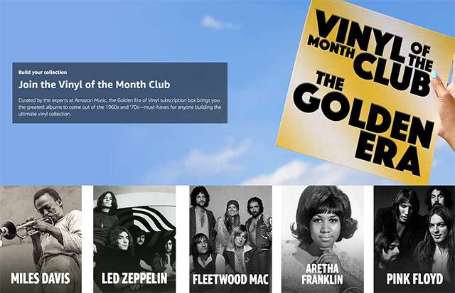 Amazon, Vinyl of the Month Club: The Golden Era