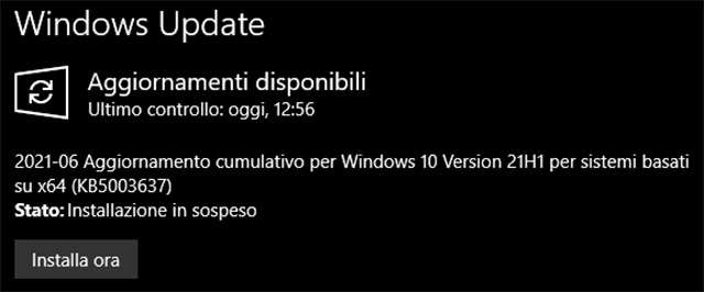 Windows 10: il Patch Tuesday di giugno in download